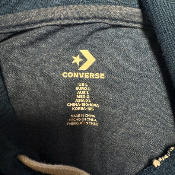 TELFAR X CONVERSE Blue Hoodie - Picture 3 of 4